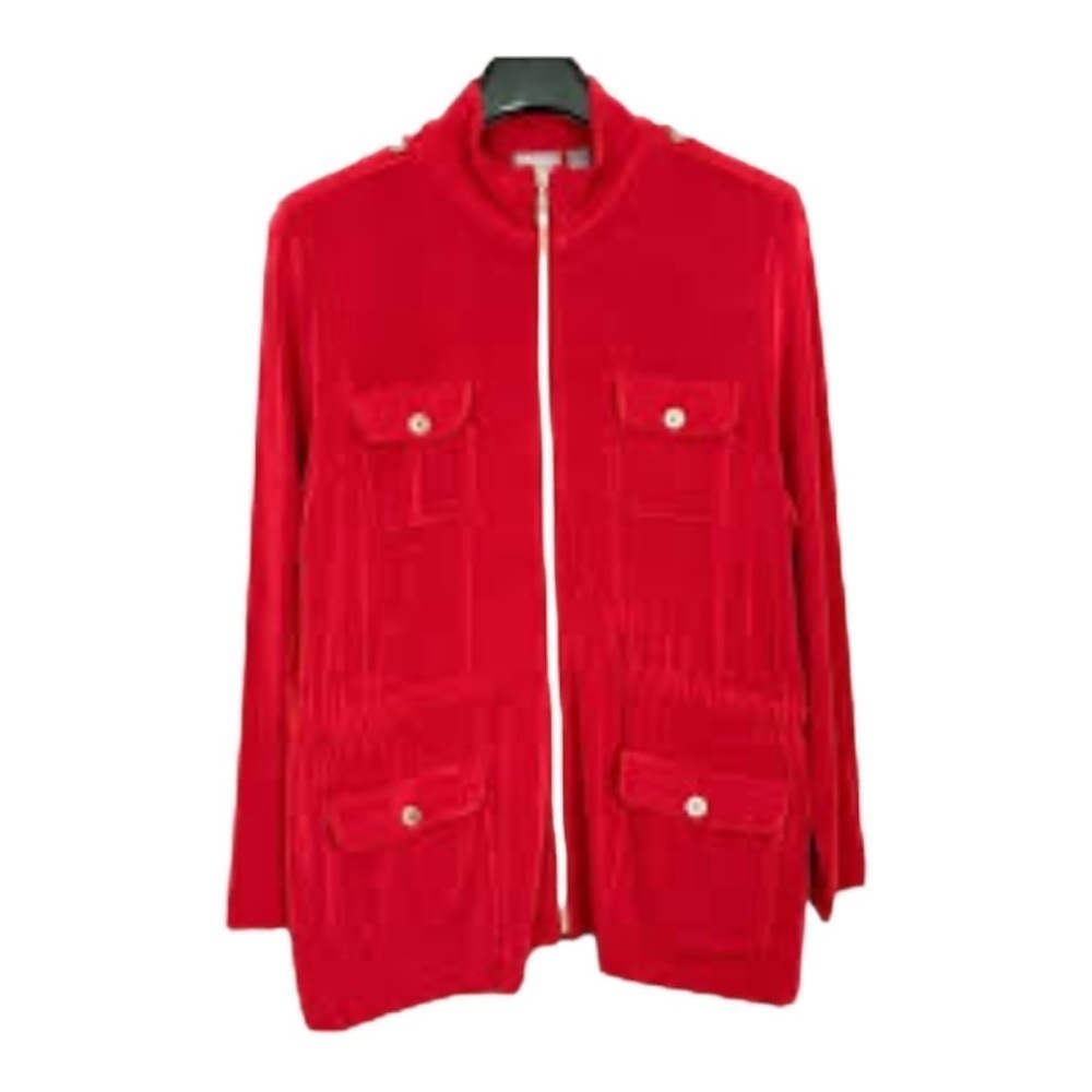 Chico's Red Utility Jacket